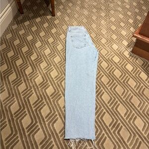 Zara Light Blue Straight Leg Jeans